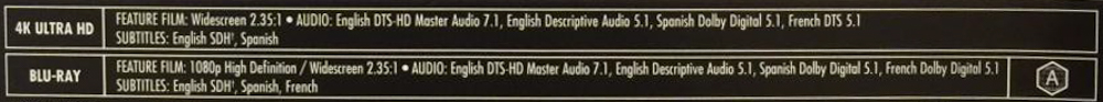 Die Angaben auf der Hülle von "Hitman: Agent 47" verraten: Die UHD-BD kommt ohne Rundum-Sound.