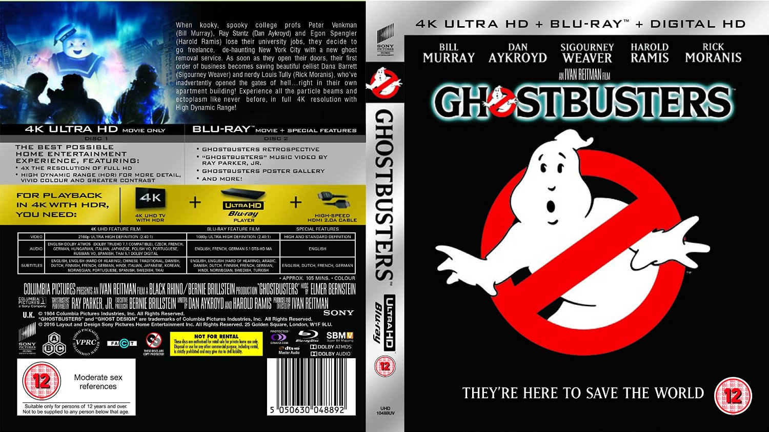 UHD-Blu-ray: Ghostbusters 1 und 2 in Großbritannien mit deutschem Ton