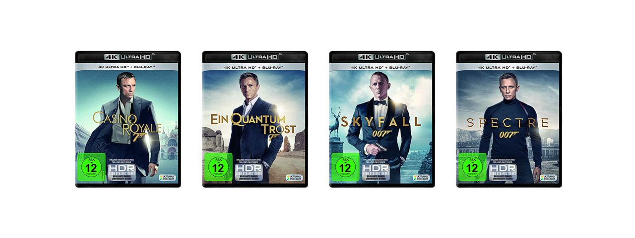 "James Bond": Filme mit Daniel Craig nun einzeln auf 4K-Blu-ray vorbestellbar