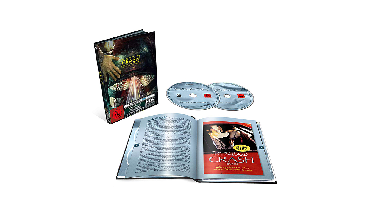 "Crash": Cronenberg-Film als Mediabook auf 4K-Blu-ray und Blu-ray Disc
