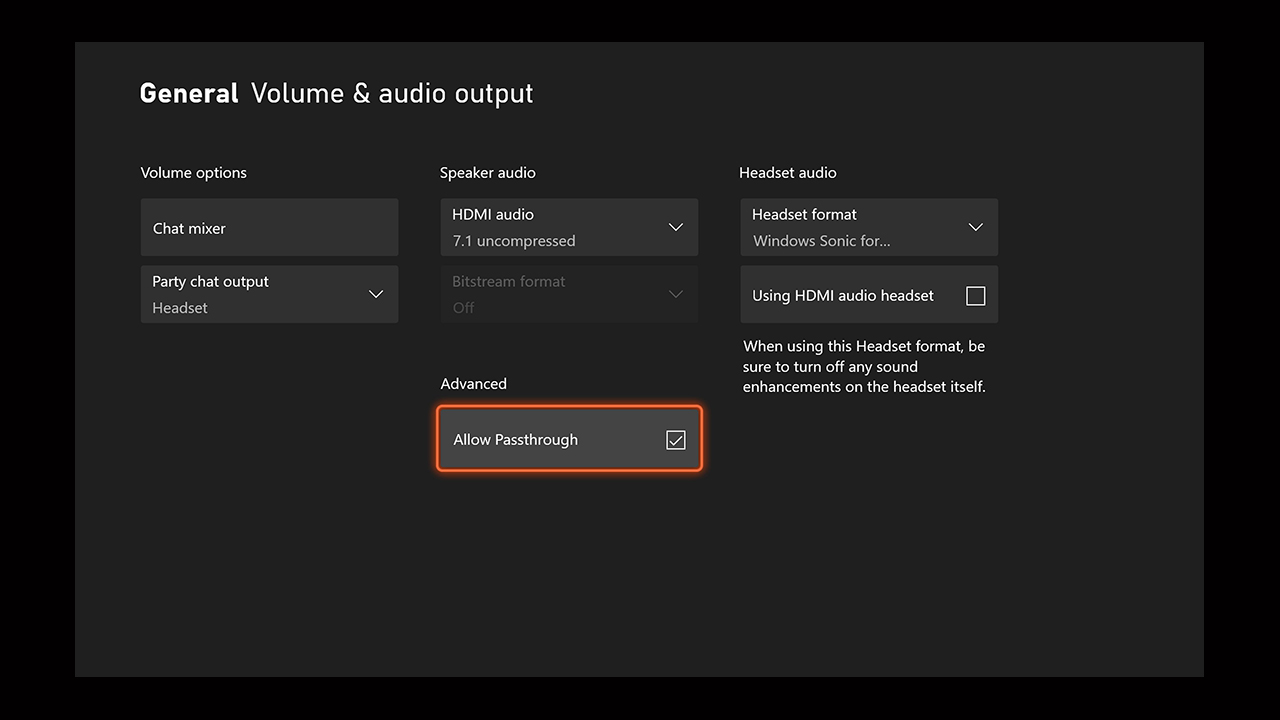 Xbox Series erhält Audio-Passthrough-Funktion