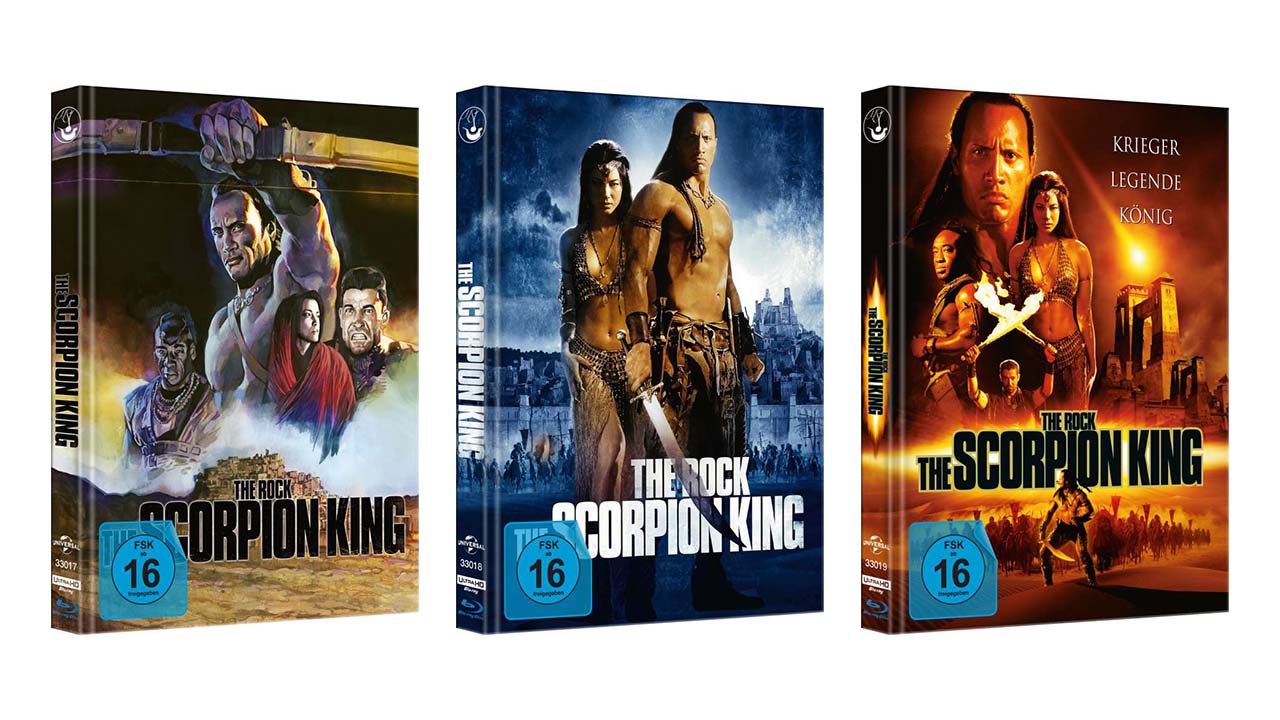 "The Scorpion King" auf Ultra HD Blu-rays im Mediabook-Format (3. Update)