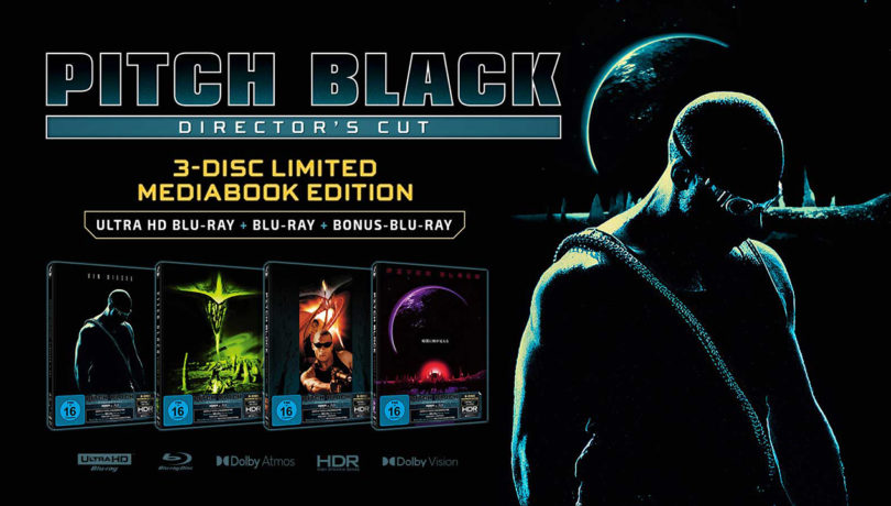 „Pitch Black“: 4K-Blu-ray und Blu-ray Disc mit deutschem und englischem Dolby-Atmos-Ton (Update)