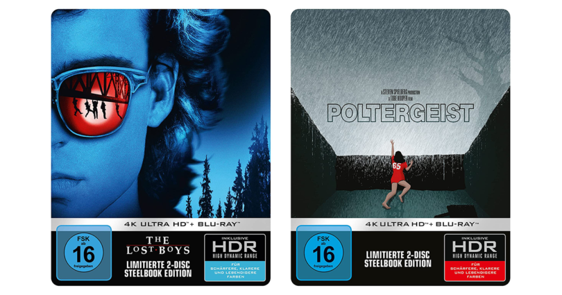 „The Lost Boys“ und „Poltergeist“ auf UHD-Blu-ray als Steelbooks und Collector’s Editions (Update)