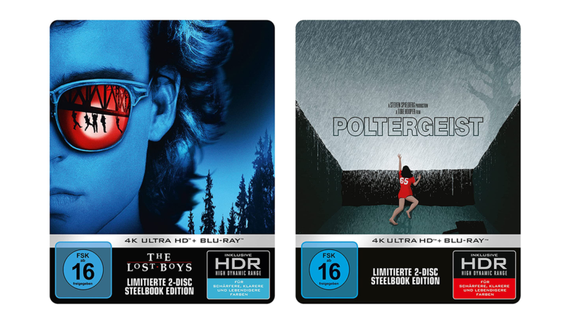 „The Lost Boys“ und „Poltergeist“ auf UHD-Blu-ray als Steelbooks und Collector’s Editions (4. Update)