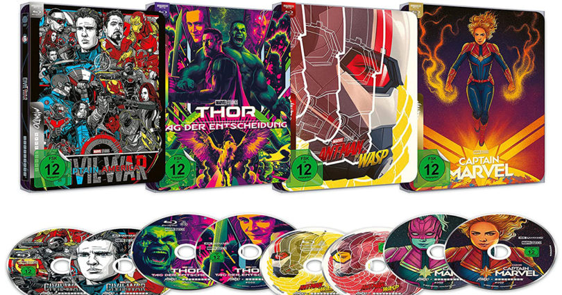 Marvel-Filme auf 4K-Blu-rays als Mondo-Steelbooks bei Amazon und JPC vorbestellbar