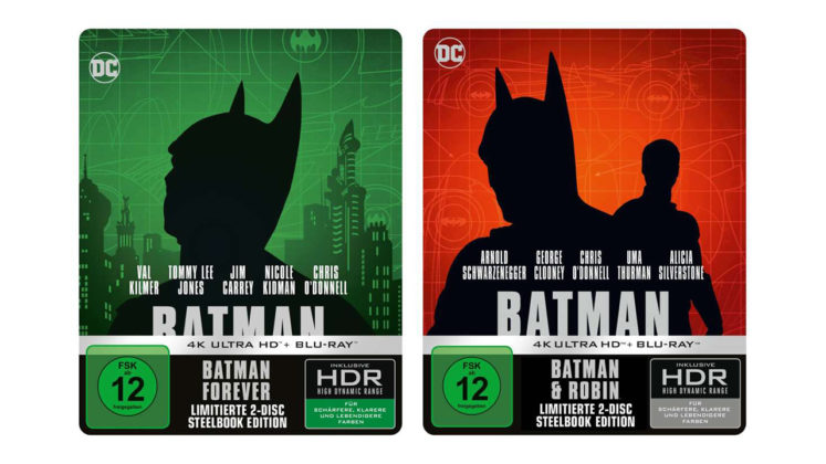 „Batman Forever“ und „Batman & Robin“ als einzelne UHD-Blu-ray als Steelbooks (2. Update)